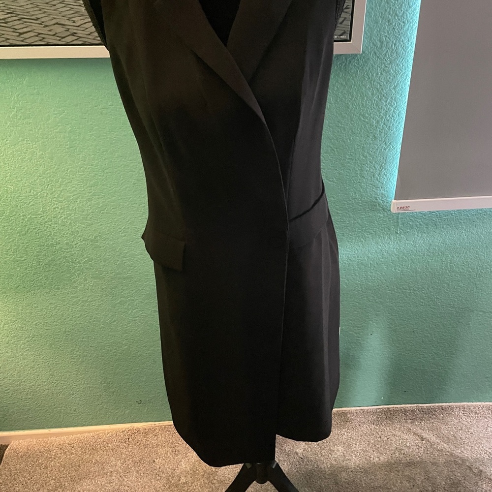 Black vest dress